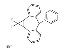 1,1-Difluorocyclopropane-1-dibenzosuberyl Pyrazinium Bromide Structure