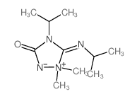 1,2,4-Triazolidinium,1,1-dimethyl-4-(1-methylethyl)-5-[(1-methylethyl)imino]-3-oxo-, inner salt structure