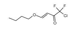 trans-4-Butoxy-1-chloro-1,1-difluorobut-3-en-2-one Structure