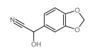 1,3-Benzodioxole-5-acetonitrile,a-hydroxy- structure