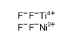 hexafluorotitanium(2-),nickel(2+) Structure