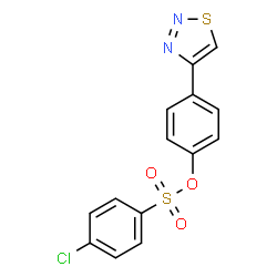 4-(1,2,3-Thiadiazol-4-yl)phenyl 4-chlorobenzenesulfonate结构式