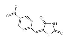 5-[(4-硝基苯基)亚甲基]-1,3-噻唑烷-2,4-二酮结构式