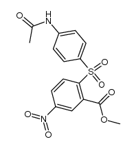 4-Acetamidophenyl-2-carboxymethoxy-4-nitrophenylsulfon结构式