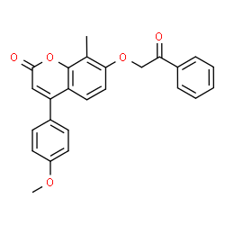 4-(4-methoxyphenyl)-8-methyl-7-phenacyloxychromen-2-one picture