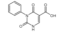 2,4-dioxo-3-phenyl-1,2,3,4-tetrahydro-pyrimidine-5-carboxylic acid Structure