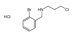 (2-bromophenyl)methyl-(3-chloropropyl)azanium,chloride Structure