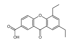 5,7-diethylxanthone-2-carboxylic acid Structure