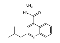 2-(2-methylpropyl)quinoline-4-carbohydrazide结构式