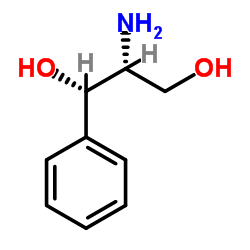 (1R,2R)-(-)-2-氨基-1-苯基-1,3-丙二醇结构式