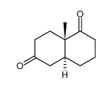 trans-8a-methyldecahydronaphthalene-1,6-dione结构式