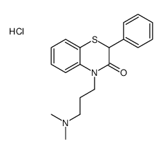 4-[3-(dimethylamino)propyl]-2-phenyl-1,4-benzothiazin-3-one,hydrochloride结构式