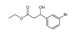 ethyl 3-hydroxy-3-(3-bromophenyl)-propanoate Structure