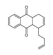 1-but-3-enyl-1,4,4a,9a-tetrahydroanthracene-9,10-dione Structure