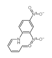 5-[(2,4-dinitrophenyl)amino]penta-2,4-dienal结构式