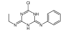 6-chloro-4-N-ethyl-2-N-phenyl-1,3,5-triazine-2,4-diamine结构式