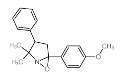 6-Oxa-1-azabicyclo[3.1.0]hexane,5-(4-methoxyphenyl)-2,2-dimethyl-3-phenyl-结构式