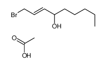 acetic acid,1-bromonon-2-en-4-ol Structure