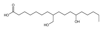 12-hydroxy-8-(hydroxymethyl)heptadecanoic acid Structure