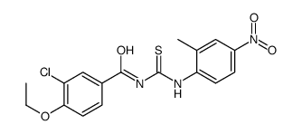 3-chloro-4-ethoxy-N-[(2-methyl-4-nitrophenyl)carbamothioyl]benzamide Structure