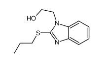 2-(2-propylsulfanylbenzimidazol-1-yl)ethanol结构式