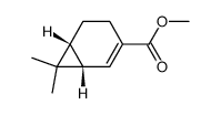 methyl (1S,6R)-7,7-dimethylbicyclo[4.1.0]hept-2-ene-3-carboxylate Structure