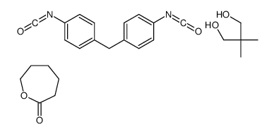 2,2-dimethylpropane-1,3-diol,1-isocyanato-4-[(4-isocyanatophenyl)methyl]benzene,oxepan-2-one Structure