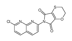 6-(7-Chloro-[1,8]naphthyridin-2-yl)-2,3-dihydro-[1,4]oxathiino[2,3-c]pyrrole-5,7-dione结构式