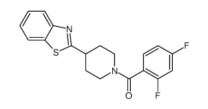 Piperidine, 4-(2-benzothiazolyl)-1-(2,4-difluorobenzoyl)- (9CI) Structure