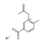 2-methyl-5-nitro-1-(2-oxopropyl)pyridin-1-ium bromide Structure