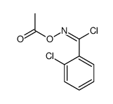 [[chloro-(2-chlorophenyl)methylidene]amino] acetate Structure