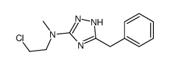 5-benzyl-N-(2-chloroethyl)-N-methyl-1H-1,2,4-triazol-3-amine Structure