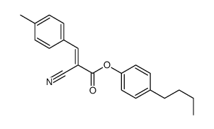 (4-butylphenyl) 2-cyano-3-(4-methylphenyl)prop-2-enoate结构式