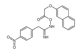 [(Z)-[1-amino-2-(4-nitrophenyl)ethylidene]amino] 2-naphthalen-2-yloxyacetate Structure