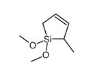 1,1-dimethoxy-2-methyl-2,5-dihydrosilole Structure