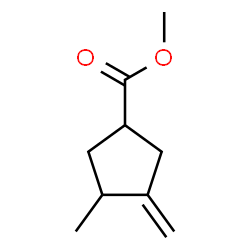 3-Methyl-4-methylene-1-cyclopentanecarboxylic acid methyl ester Structure