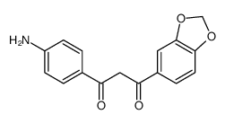 1-(4-aminophenyl)-3-(1,3-benzodioxol-5-yl)propane-1,3-dione Structure