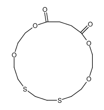 1,4,13,16-tetraoxa-7,10-dithiacycloicosane-17,20-dione Structure