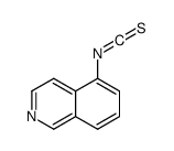 (9ci)-5-异硫代氰酰基异喹啉结构式