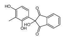 2-(2,4-dihydroxy-3-methylphenyl)-2-hydroxyindene-1,3-dione Structure