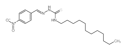 Hydrazinecarbothioamide,N-dodecyl-2-[(4-nitrophenyl)methylene]-结构式