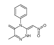 6-methyl-5-methylene-3-nitromethylene-4-phenyl-2,3,4,5-tetrahydro-[1,2,4]triazine Structure