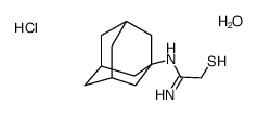 N'-(1-adamantyl)-2-sulfanylethanimidamide,hydrate,hydrochloride Structure