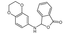 3-(2,3-dihydro-1,4-benzodioxin-6-ylamino)-3H-2-benzofuran-1-one结构式