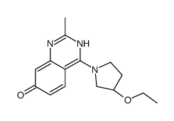 4-[(3S)-3-ethoxypyrrolidin-1-yl]-2-methyl-1H-quinazolin-7-one Structure