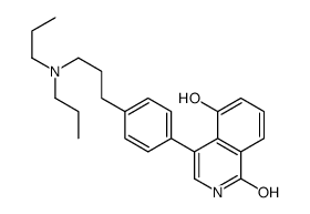 4-[4-[3-(dipropylamino)propyl]phenyl]-5-hydroxy-2H-isoquinolin-1-one Structure