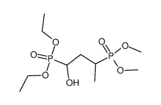 1-[(diethyl) phosphono]-3-[(dimethyl) phosphono]-1-butanol结构式