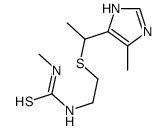 1-methyl-3-[2-[1-(5-methyl-1H-imidazol-4-yl)ethylsulfanyl]ethyl]thiourea结构式