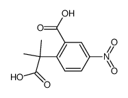 2-(2'-carboxy-4'-nitrophenyl)-2-methylpropanoic acid结构式