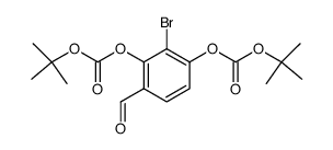 carbonic acid 2-bromo-3-tert-butoxycarbonyloxy-6-formyl-phenyl ester tert-butyl ester结构式